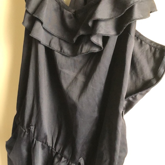 Urban Behavior Black Satin Romper - Picture 3 of 3